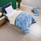 Coberdrom Solteiro Carrosel Kids Manta Flannel Sherpa Infanti