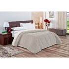 Coberdrom Solteiro Cinza Dupla Face Lã De Carneiro 2,40m X 1,