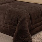 Coberdrom Solteiro Marrom Aconchego Casa Dona