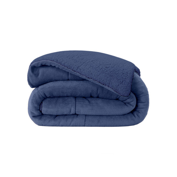 Coberdrom Winter Colors Sherpa Colorida Solteiro Dupla Face