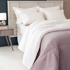 Coberdron Edredom Casal D. Face Sherpa Mantinha Lavanda