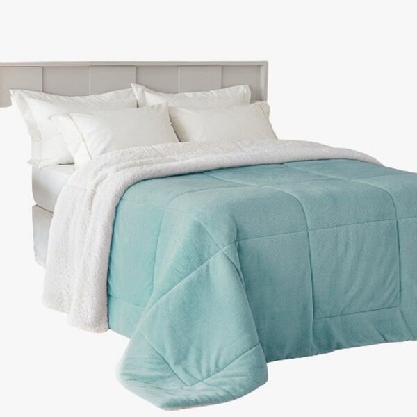 Coberdron Edredom Casal D. Face Sherpa Mantinha Tiffany