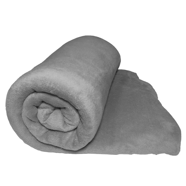 Cobertor Blush Queen Mantinha Felpuda 1 Peça - Cinza