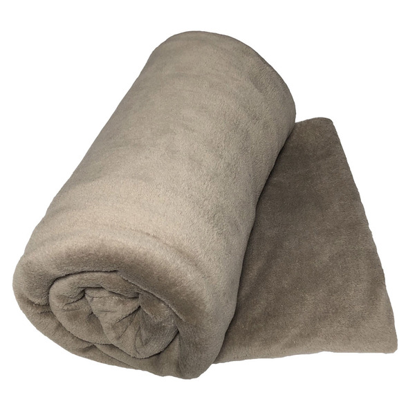 Cobertor Blush Solteiro Mantinha Felpuda 1 Peça - Bege