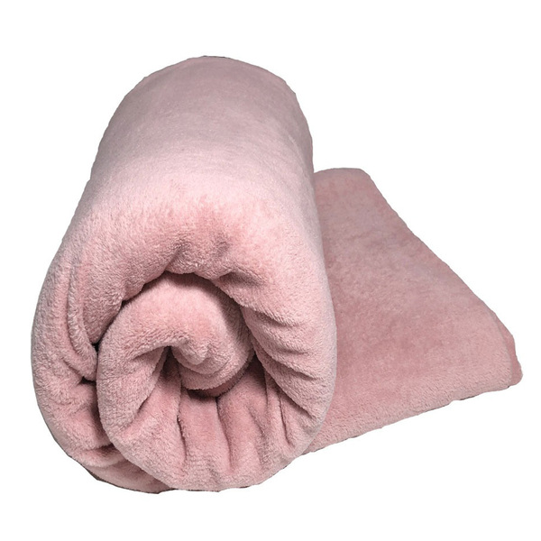 Cobertor Blush Solteiro Mantinha Felpuda 1 Peça - Rosa