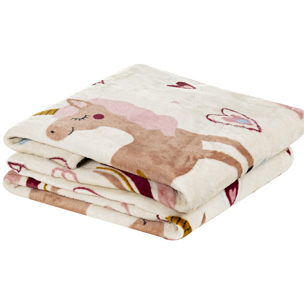 Cobertor Carrosel Solteiro Infantil Mantinha Flannel Estampad
