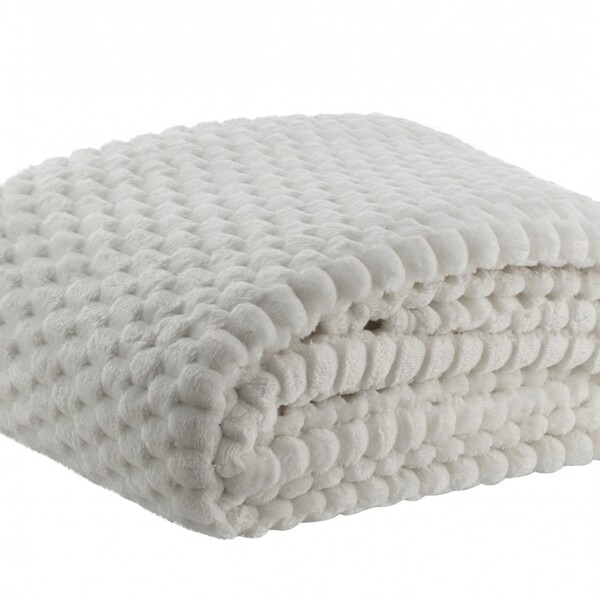 Cobertor Casal Blanket Zurich Off White Kacyumara