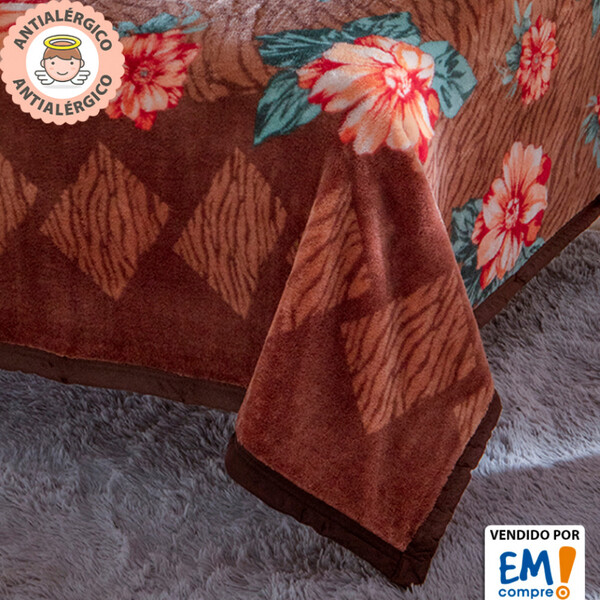 Cobertor Casal Dupla Face 1,80m X 2,20m Dyuri Jolitex Emcompre