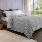 Cobertor Casal King Size Polister Cinza