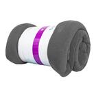 Cobertor Casal Manta Microfibra Antialérgico 1,8x2,2m Cinza -