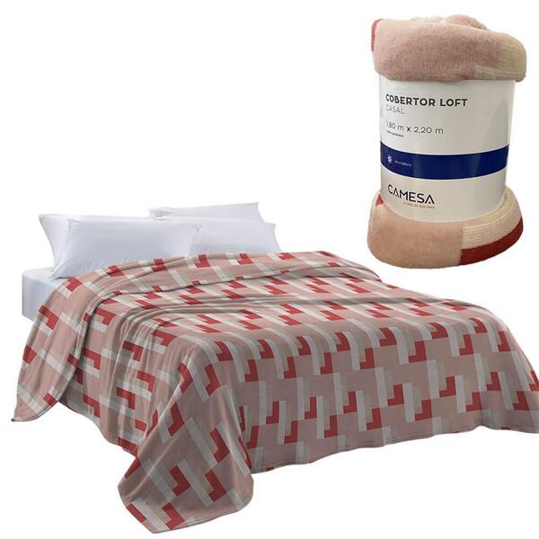 Cobertor Casal Manta Microfibra Antialérgico Loft Ameny 1,8x2
