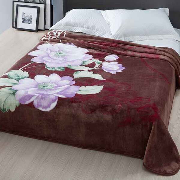 Cobertor Casal Microfibra Bergamo Marrom - Corttex