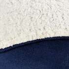 Cobertor Casal Queen E Manta 1 Peça Azul Marinho