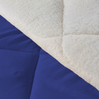 Cobertor Casal Queen Sherpa Dupla Face Azul Royale Casen