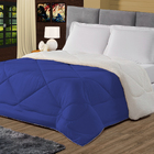 Cobertor Casal Queen Sherpa Dupla Face Azul Royale Casen