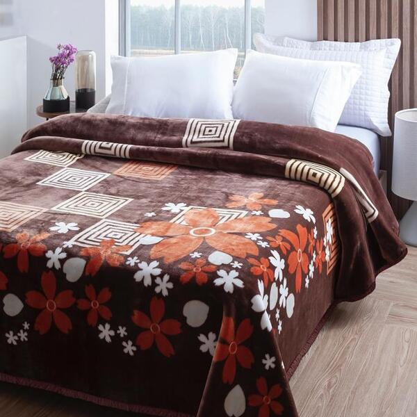 Cobertor Casal Raschel Jolitex Plus 1,80x2,20m Bossa Nova