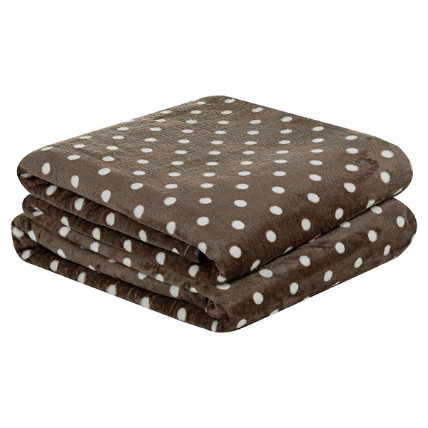 Cobertor Celine Casal Padrão Manta Flannel Mantinha Bolinhas
