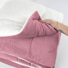 Cobertor Coberdrom Queen Rosê Dupla Face + Jogo De Cama 400 F