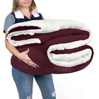 Cobertor Coberdrom Vinho Queen Size Dupla Face + Protetor De