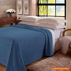 Cobertor De Casal Microfibra Antialérgico 1,8x2,2m Azul Marin