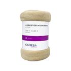 Cobertor De Casal Microfibra Antialérgico 1,8x2,2m Bege - Cam