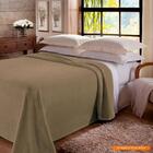 Cobertor De Casal Microfibra Antialérgico 1,8x2,2m Bege - Cam