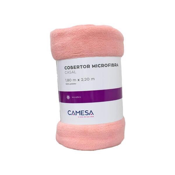 Cobertor De Casal Microfibra Antialérgico 1,8x2,2m Rosa - Cam