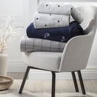 Cobertor De Microfibra Casal Blanket Vintage Kacyumara - Azul