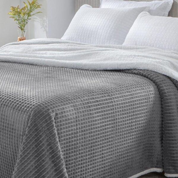 Cobertor Diamond 100% Poliéster Com Sherpa Dupla Face  - Cort