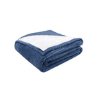 Cobertor Edredom Casal Sherpa Dupla Face Coberdrom Azul