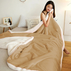 Cobertor/edredom Sherpa Queen Dupla Face Inverno Bege Casen