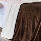 Cobertor Fênix Queen Sherpa Pele De Carneiro + Mantinha Flann