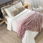 Cobertor Galaxy Queen Manta Ultrasoft Alto Relevo Degradê Sup