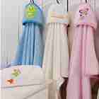 Cobertor Infantil Bordado C/ Capuz Rosa Estampa Sortida Niazi