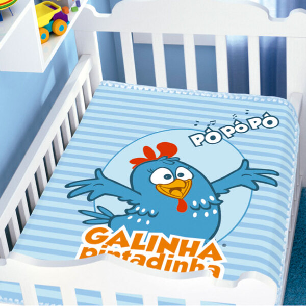Cobertor Infantil Raschel Galinha Pintadinha 90x110 Cm Galinh