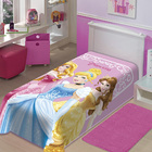 Cobertor Juvenil Raschel Princesas 1,50 X 2,00 M - Jolitex