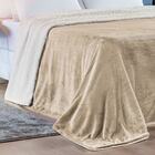 Cobertor King Alaska Dupla Face Sherpa/mantinha 1 Peça - Caqui