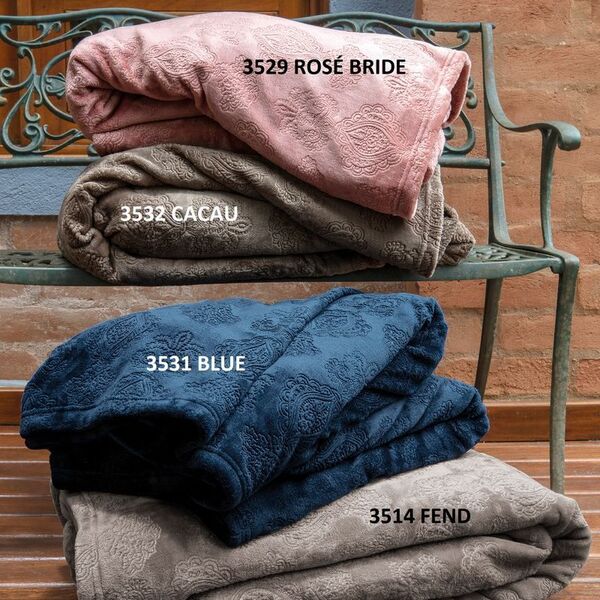 Cobertor/manta Blanket Jacquard Fend Casal Kacyumara