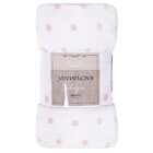 Cobertor/manta Blanket Vintage Off Rosa Queen Kacyumara