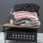 Cobertor/manta Blanket Vintage Poá Rosa Casal Kacyumara