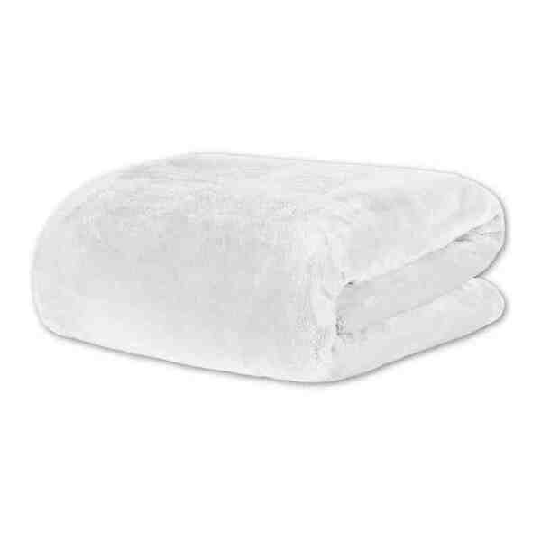 Cobertor Manta Casal Blanket Branco Kacyumara