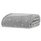 Cobertor/manta Casal Blanket Vintage Prata Poá Kacyumara