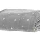 Cobertor/manta Casal Blanket Vintage Prata Poá Kacyumara