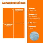 Cobertor Manta De Casal Microfibra Antialérgico 1,8x2,2m Azul