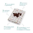 Cobertor Manta Infantil Bebê Fofinha Desenho 3d Lhama Urso Me