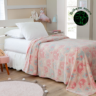 Cobertor Manta Infantil Brilha No Escuro Fleece  Fluorescente