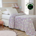 Cobertor Manta Infantil Brilha No Escuro Fleece  Fluorescente