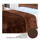 Cobertor Manta King Inverno Microfibra Frio Liso Marrom Choco