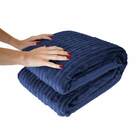 Cobertor Manta Microfibra Canelada Queen (toque Aveludado) -