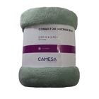 Cobertor Manta Microfibra Casal 180x220xm Cores Camesa Verde